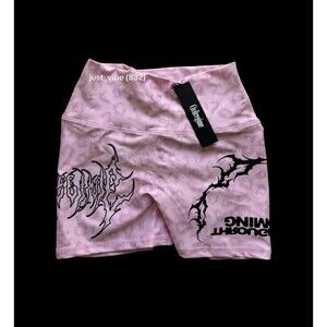 Civil Regime Energy Biker Shorts Baby Pink Cheetah Women’s Large NWT